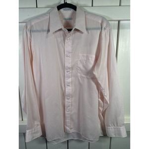 Christian Dior Men's Button-Up Shirt Pink Striped 16.5 / 34-35